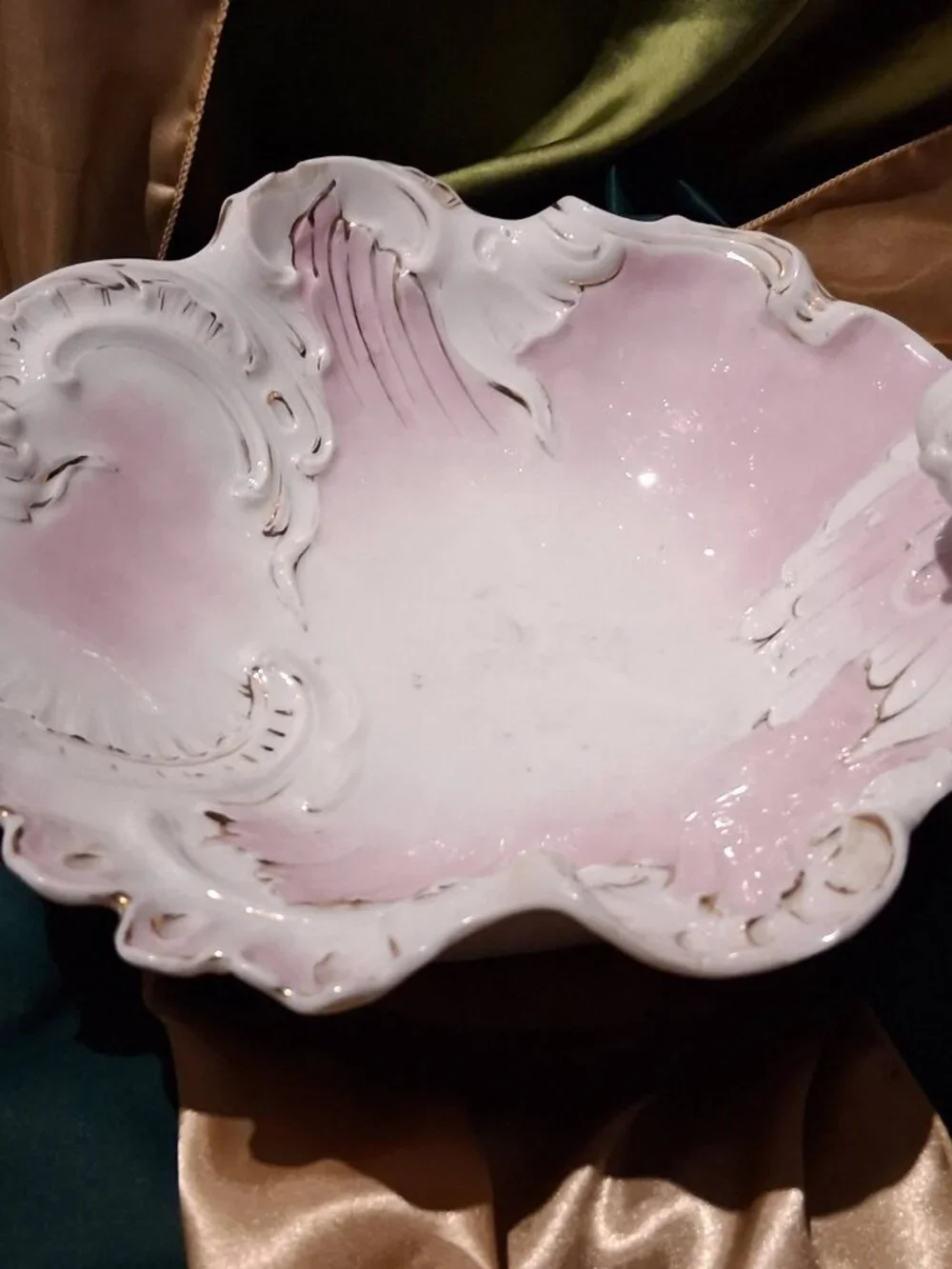 Antique Carl Tielsch (C.T. Germany) porcelain dresser tray 1895-1909